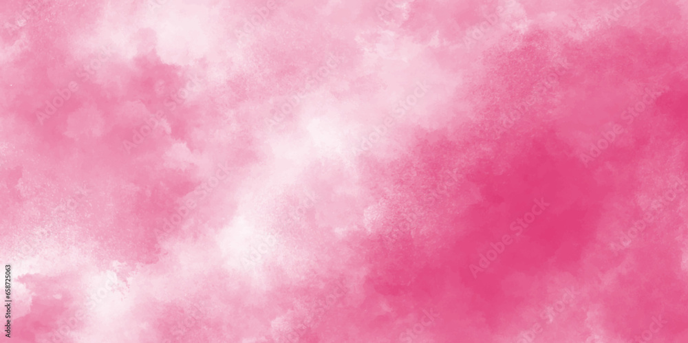 Pink sky with white clouds and blurred pattern background. Abstract watercolor red and white gradient background. Two-color gradient. Modern social media post background Pink sky with white clouds and blurred pattern background. Abstract watercolor red and white gradient background. Two-color gradient. Modern social media post background