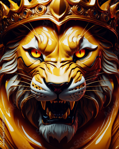 tiger head illustration