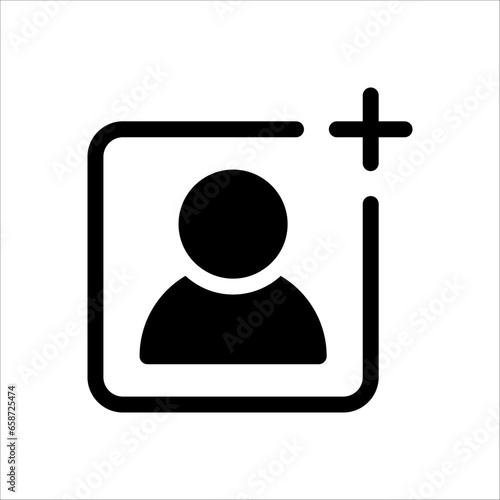 add photos icon. Simple element illustration. add photos concept symbol design on white background