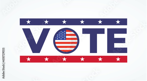 023 us elections day, american vote, creative design for political debate, creative banner, design concept, with blue and red text.