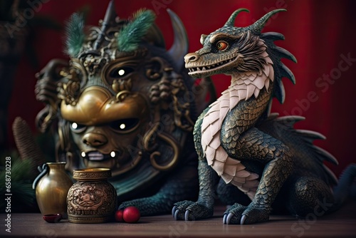New Year dragon figurine