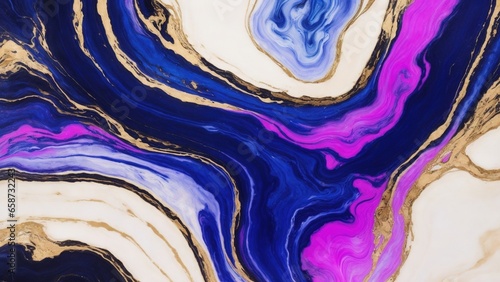 Marble ink abstract art from exquisite original painting for abstract background, multicolored, marble, gold, black, blue, pink