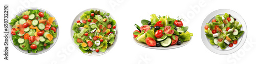 Salad clipart collection, vector, icons isolated on transparent background