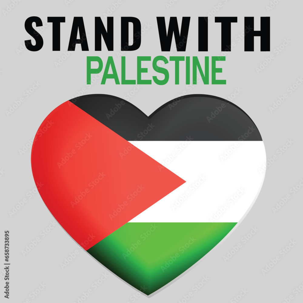 We stand with Palestine, Hamas, and Gaza Pray for Palestine Heart emoji