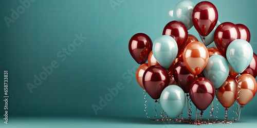 Original and colorful backgrounds of balloons of different colors.