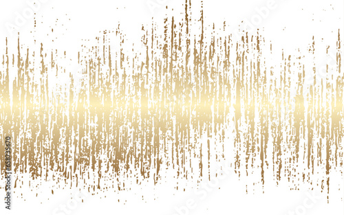 Gold and white abstract brush strokes vector art background for cards, flyer, poster, banner and cover design. Hand drawn textured illustration for design interior. Modern grunge backdrop.