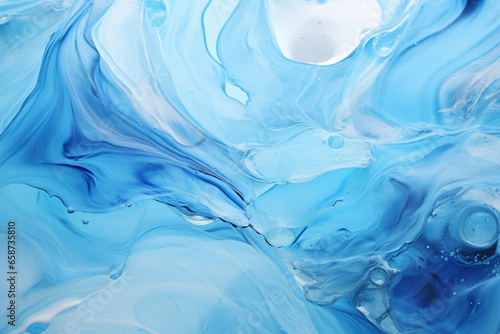 Water surface, blue clear natural background. Abstract water texture. Blue clear aqua. Macro liquid surface. AI generated