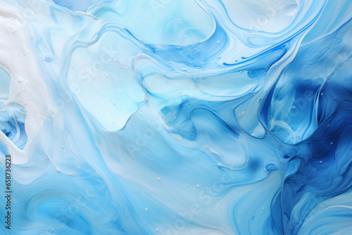 Water surface, blue clear natural background. Abstract water texture. Blue clear aqua. Macro liquid surface. AI generated