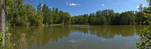 Pond "Orlicky rybnik" at Orlice, Ustí nad Orlicí District, Pardubice Region, Czech Republic, Europe 