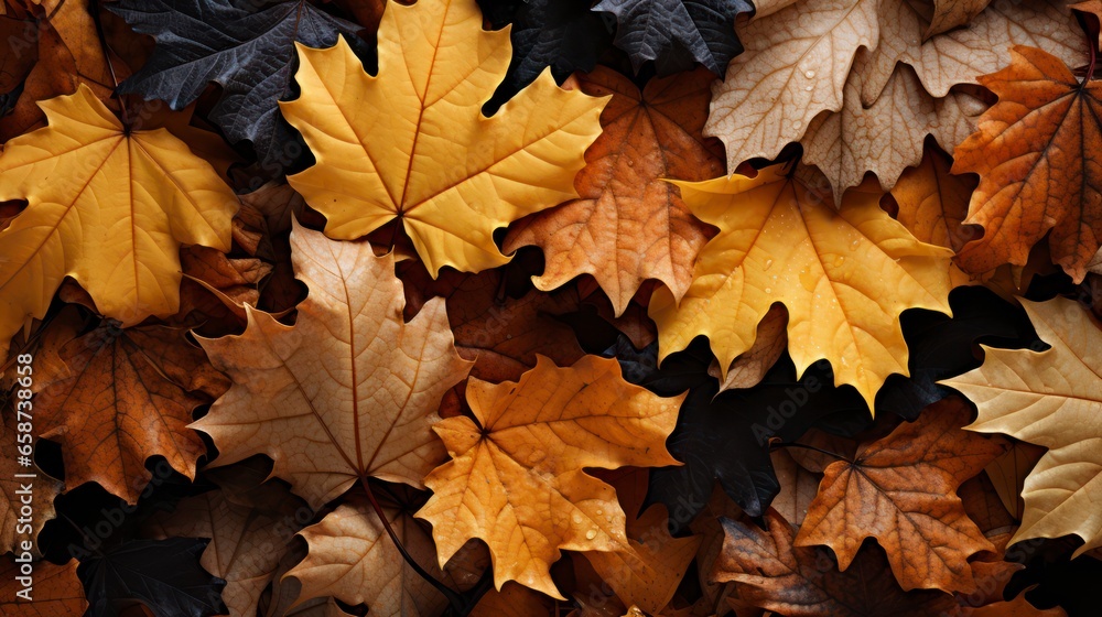 Fall Foliage Background Represents the Beauty of Nature's Cycles and Embracing Change