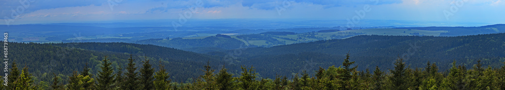 Panoramic view from the observation tower 