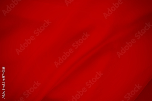 Empty red waving flag fabric texture. Background for national flags.