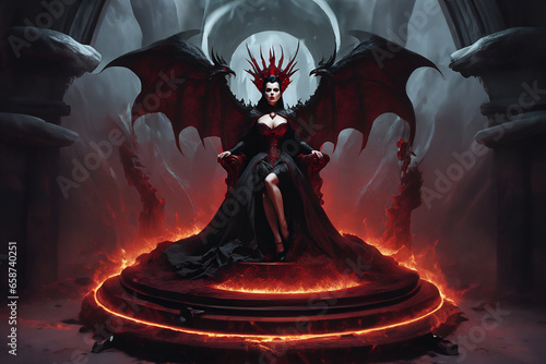 Lilith: Evilish Queen of Darkness - Generative AI
