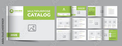 Vector landscape catalog or catalogue template