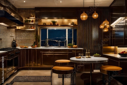  The Art Deco Kitchen  Mixing Nostalgia and Modernity in Culinary Spaces.