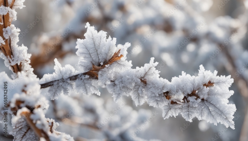 Close up of hoarfrost.