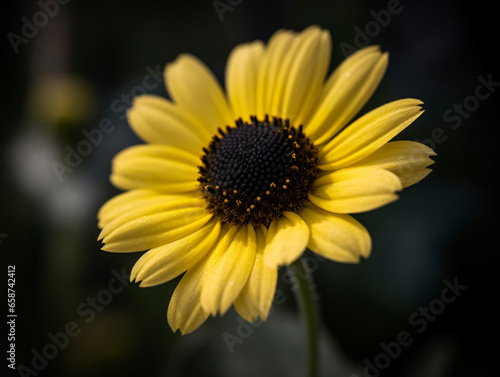 Capturing the Beauty of a Yellow Daisy with a Shallow Depth of Field  Generative AI 