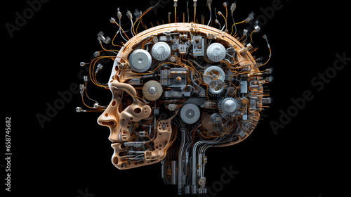 Thinking Brain Factory Work Mindset Hustle	 photo