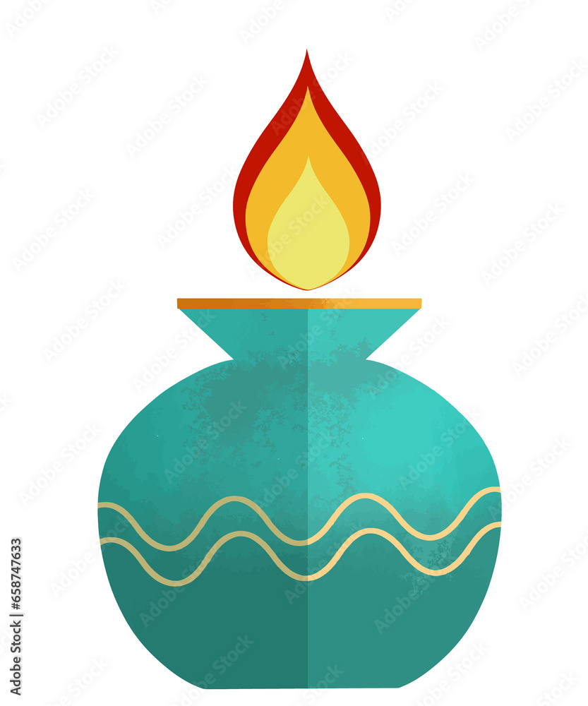 Flat vector Hindu religious shubh Deepavali Flat vector Hindu religious shubh Deepavali