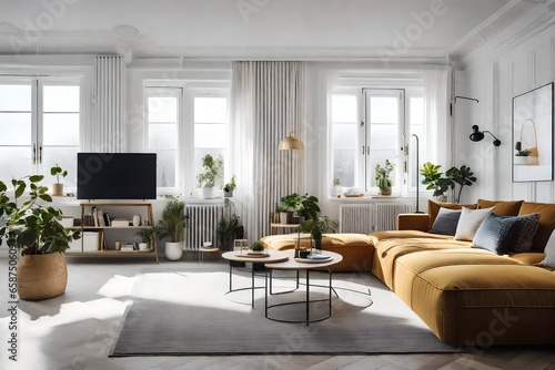 influence of Scandinavian climate and culture on interior design, particularly how functional design elements such as storage solutions are integrated seamlessly into living spaces.