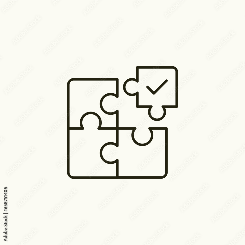 Creative Problem Solving and Critical Thinking - Strategy and Decision Making Icon - Puzzle Solving and Innovative Solutions - Vector Illustration for Challenges and Solutions