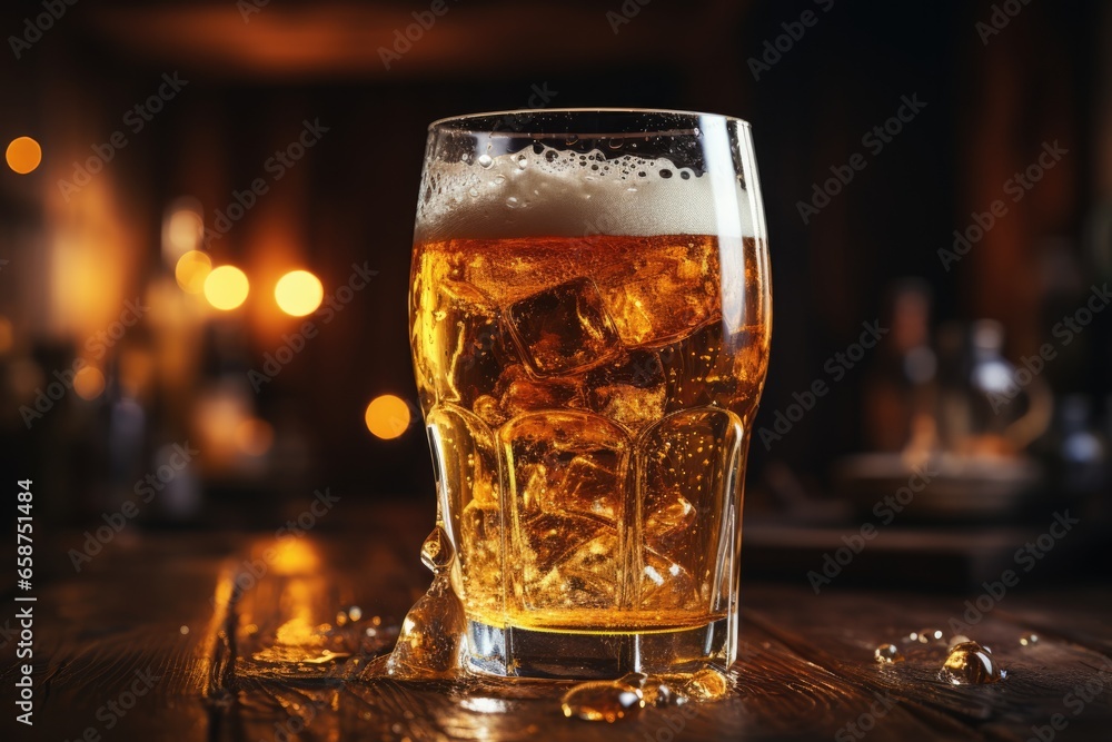 Pouring beer into a glass Pouring beer into a glass