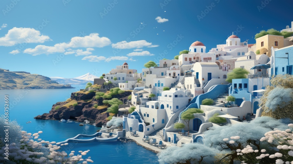 Greece advertisement background