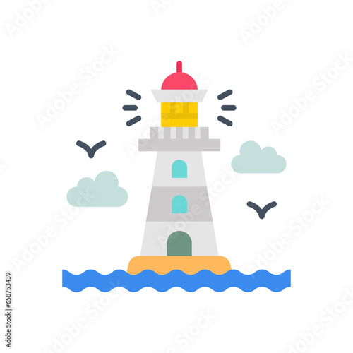 LightHouse icon in vector. Illustration