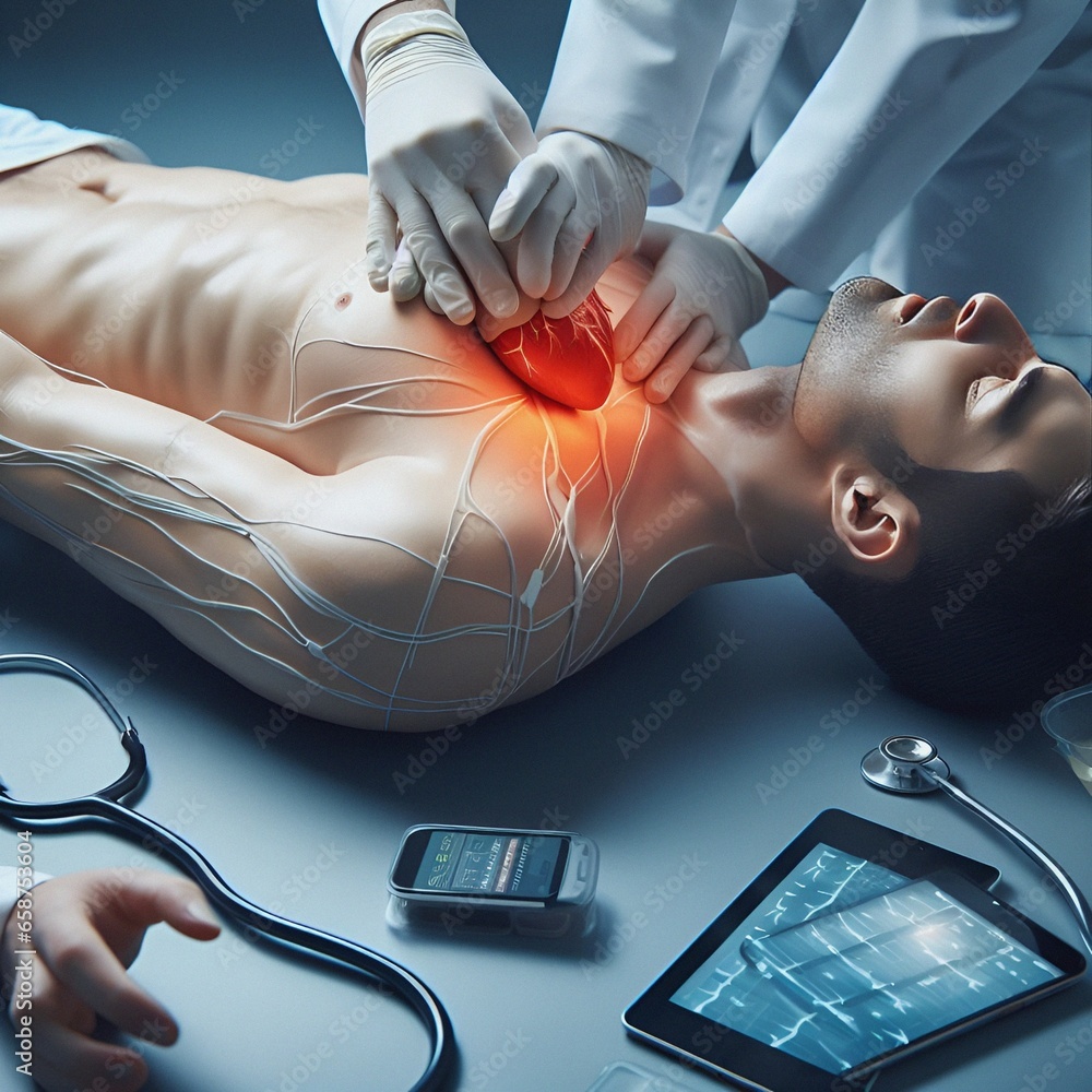 First Aid CPR Training Cardiopulmonary resuscitation, how to perform ...