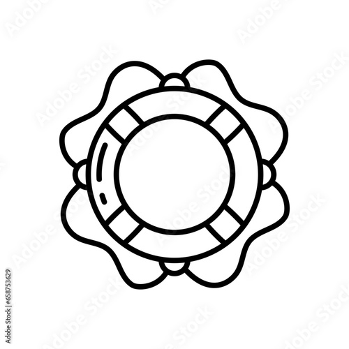 Lifebuoy icon in vector. Illustration