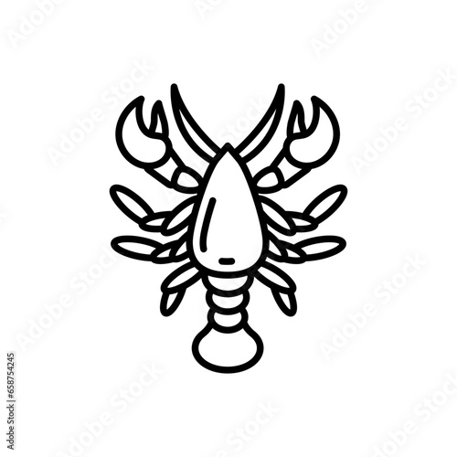 Lobster icon in vector. Illustration