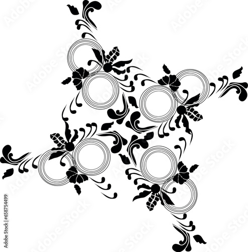 Floral Pattern, abstract floral design
