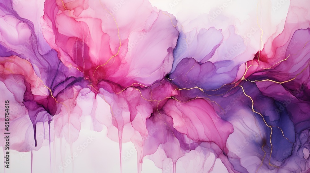 Luxury abstract modern background pink, purple marble texture with golden glitter . Fluid art in alcohol ink technique Luxury abstract modern background pink, purple marble texture with golden glitter . Fluid art in alcohol ink technique