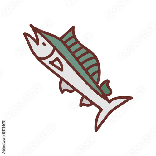 Spearfish icon in vector. Illustration