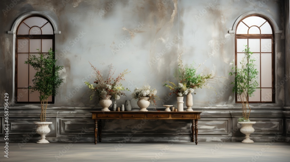 Clean elegant granite studio backdrop