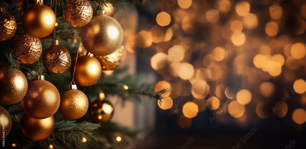 Grinchtree with a closeup on the main christmas ball. Generative AI Grinchtree with a closeup on the main christmas ball. Generative AI