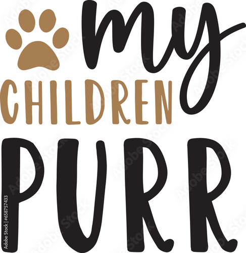 My children purr