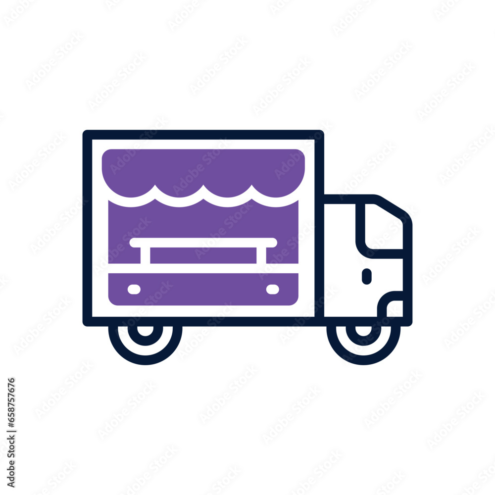 food truck dual tone icon. vector icon for your website, mobile, presentation, and logo design. food truck dual tone icon. vector icon for your website, mobile, presentation, and logo design.