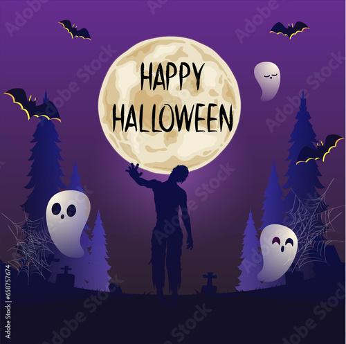 HALLOWEEN DAY CARD POSTER 