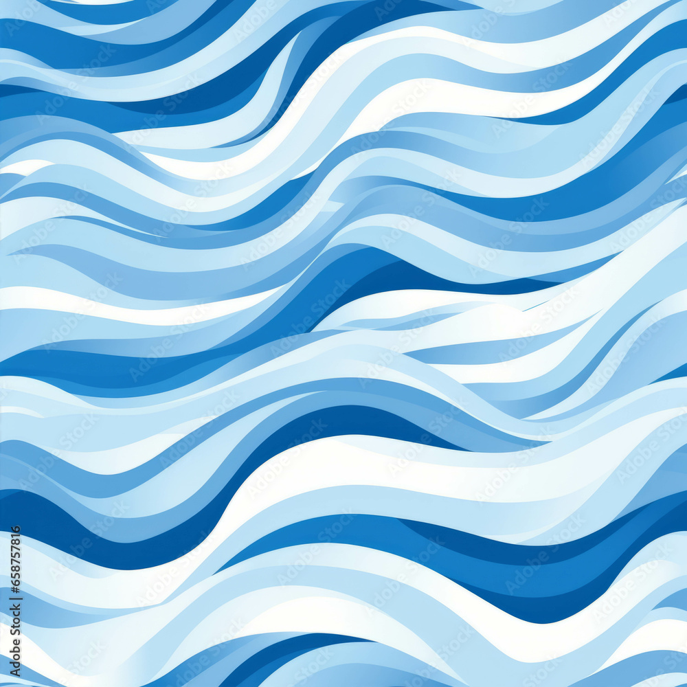Obraz premium Abstract soft blue and white ocean waves background