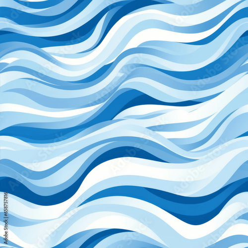 Abstract soft blue and white ocean waves background