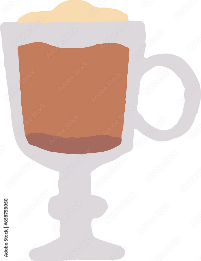 Milk coffee isolated on white background. illustration. PNG clipart. Milk coffee isolated on white background. illustration. PNG clipart.