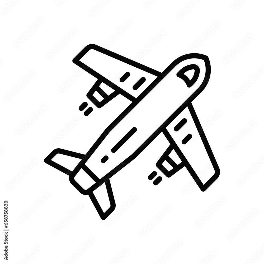 airplane line icon. vector icon for your website, mobile, presentation, and logo design. airplane line icon. vector icon for your website, mobile, presentation, and logo design.