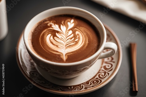Delicious Mocha Latte in a Cup Savor the Richness mocha latte, cup, caffeine, cappuccino, drink cream, breakfast photo