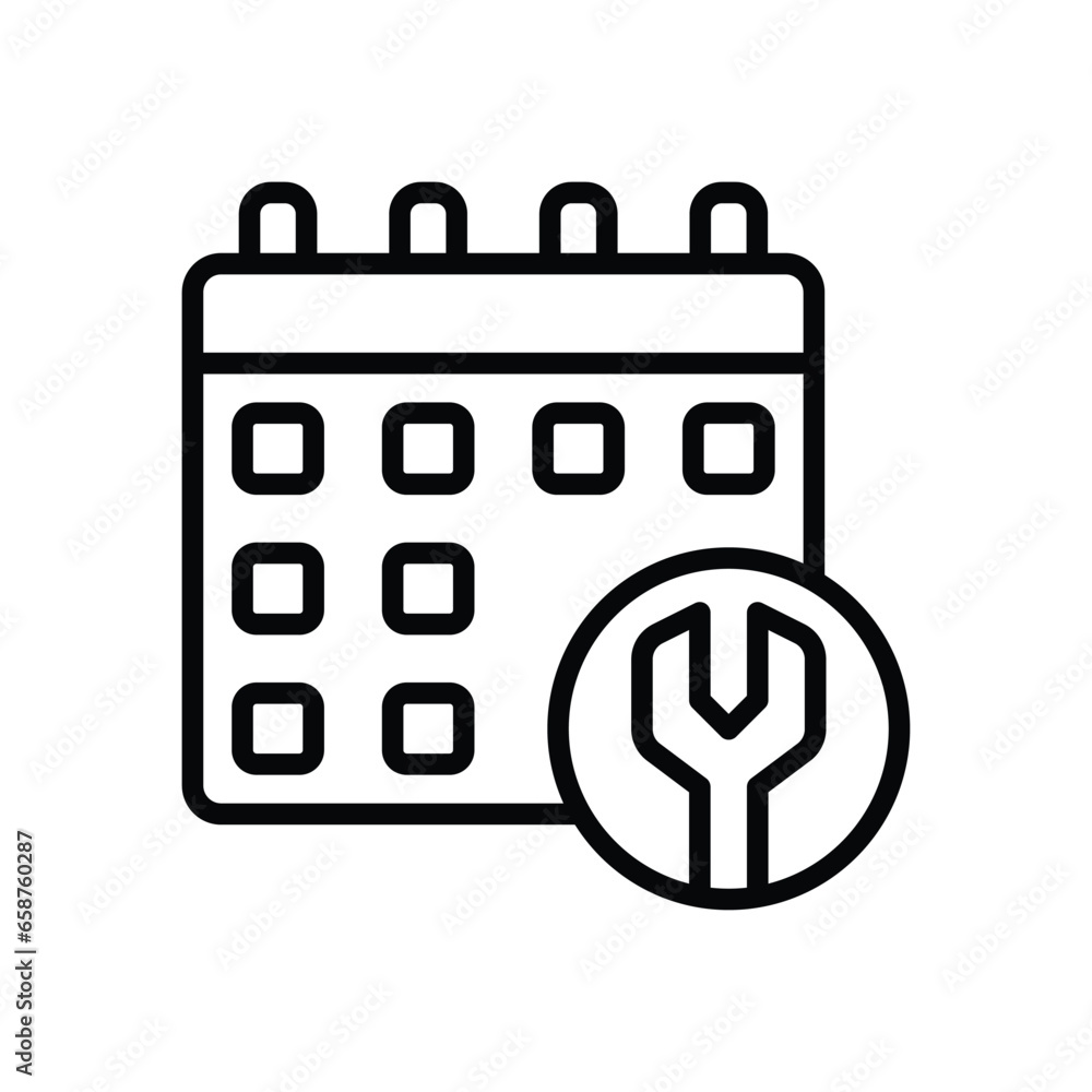 schedule line icon. vector icon for your website, mobile, presentation, and logo design. schedule line icon. vector icon for your website, mobile, presentation, and logo design.