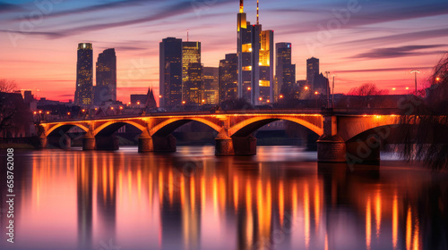 Painted Horizon: Frankfurt's Dazzling Colors