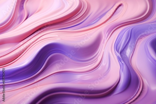 Liquid paint texture. Abstract background of colored floating liquid in pink violet pastel colors. Paint flows smoothly into each other, mixing in beautiful patterns. Art backdrop. Copy space