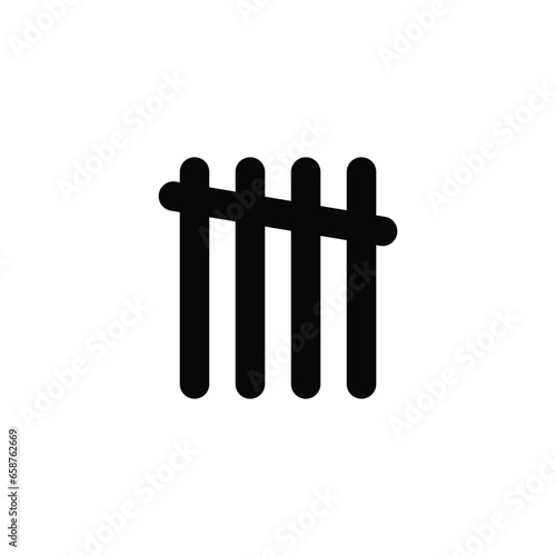 Charcoal tally icon. Simple style company big sale poster background symbol. Charcoal tally brand logo design element. Charcoal tally t-shirt printing. Vector for sticker.