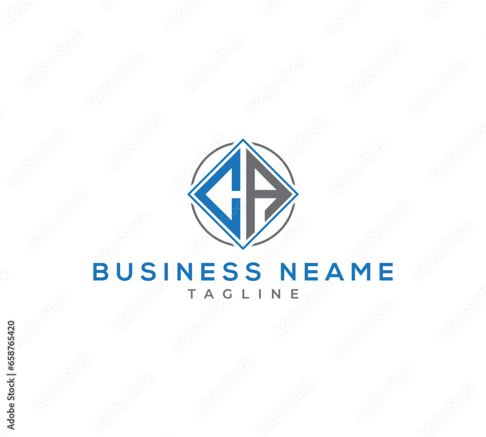 Naklejka premium CA letter logo design vector template