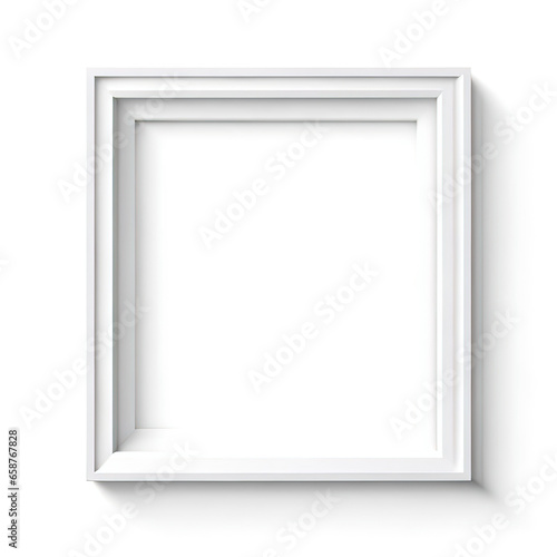 Beautiful photo frame on a transparent white background.